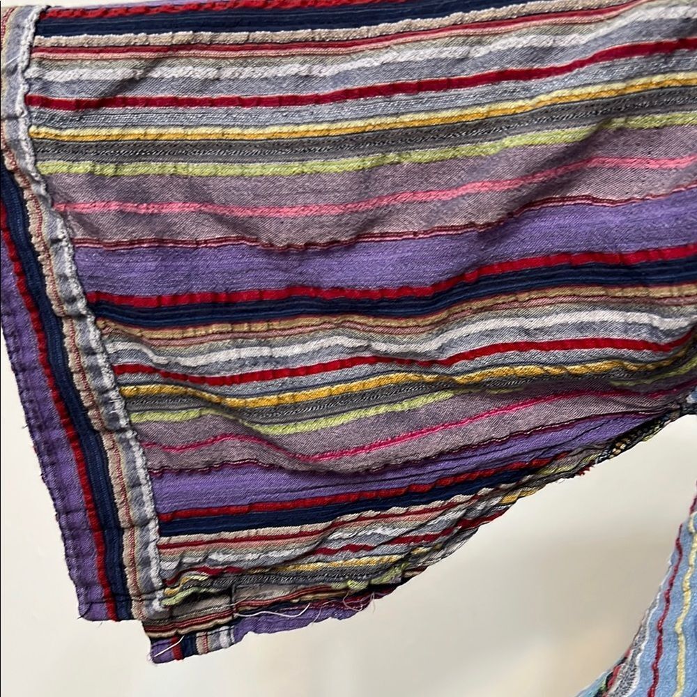 Rising International Striped Asymmetrical Dress in Purple and Blue - Picture 12 of 14